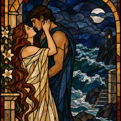 Hero to Leander - poem by - Alfred Lord Tennyson