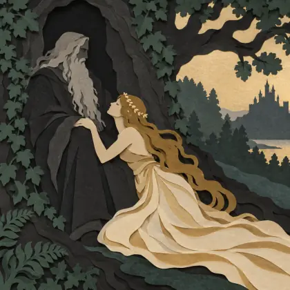 Idylls Of The King - Part VII - Merlin and Vivien - poem by - Alfred Lord Tennyson