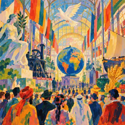 Ode Sung at the Opening of the International Exhibition - poem by - Alfred Lord Tennyson