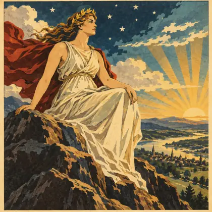 Of old sat Freedom on the heights - poem by - Alfred Lord Tennyson
