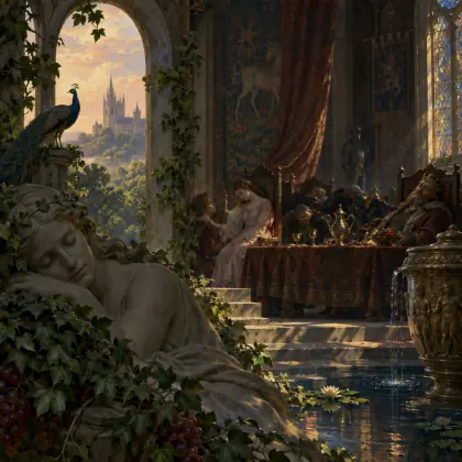The Day-Dream - Part II - The Sleeping Palace - poem by - Alfred Lord Tennyson