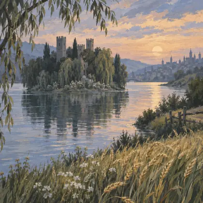 The Lady of Shalott - Part I - poem by - Alfred Lord Tennyson