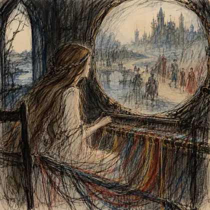 The Lady of Shalott - Part II - poem by - Alfred Lord Tennyson