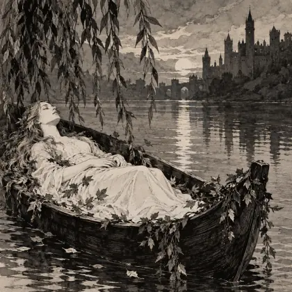 The Lady of Shalott - Part IV - poem by - Alfred Lord Tennyson