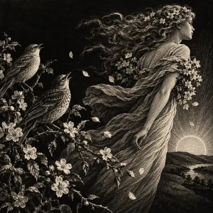 The lintwhite and the throstlecock... - poem by - Alfred Lord Tennyson