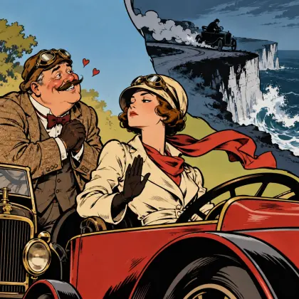 A Motor Courtship - poem by - Banjo Paterson