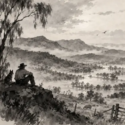 A Mountain Station - poem by - Banjo Paterson