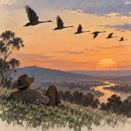 Black Swans - poem by - Banjo Paterson