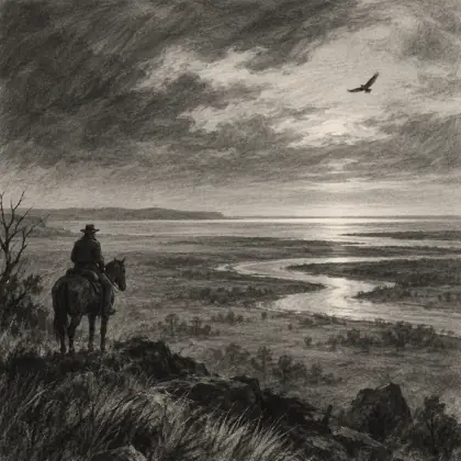 By the Grey Gulf-water - poem by - Banjo Paterson