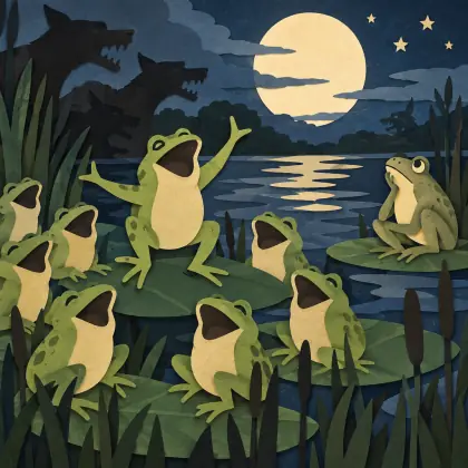 Frogs in Chorus - poem by - Banjo Paterson