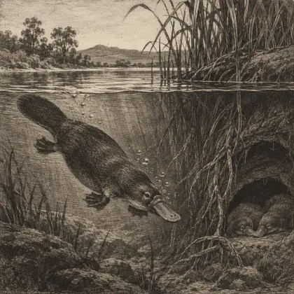 Old Man Platypus - poem by - Banjo Paterson