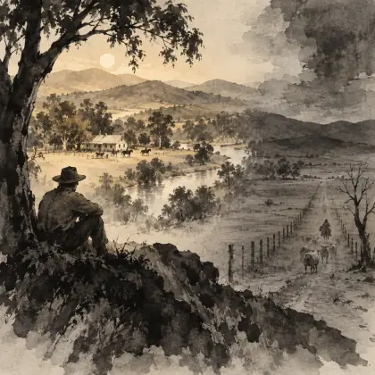 On Kiley's Run - poem by - Banjo Paterson