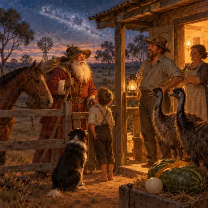 Santa Claus in the Bush - poem by - Banjo Paterson