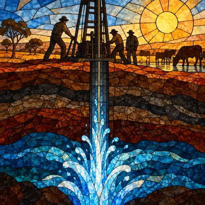 Song of the Artesian Water - poem by - Banjo Paterson