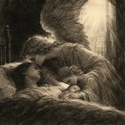 The Angel's Kiss - poem by - Banjo Paterson