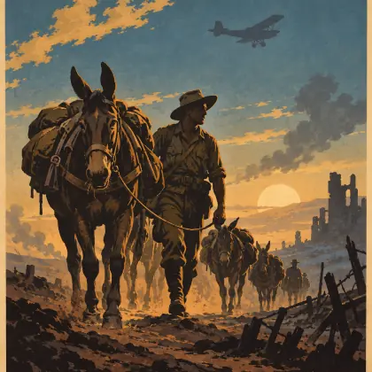 The Army Mules - poem by - Banjo Paterson