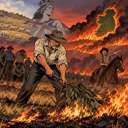 The Bushfire; an Allegory - poem by - Banjo Paterson
