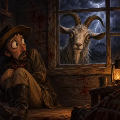 The Ghost of the Murderer's Hut - poem by - Banjo Paterson