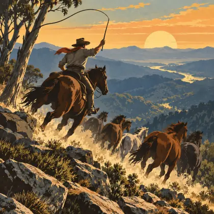 The Man from Snowy River - poem by - Banjo Paterson