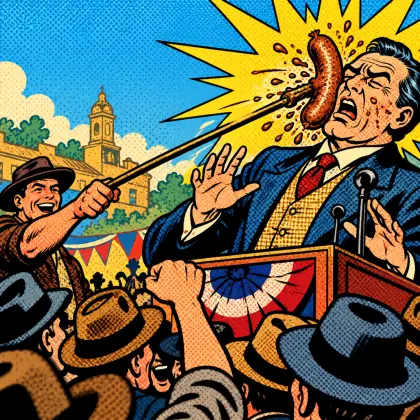 The Sausage Candidate - a Tale of the Elections - poem by - Banjo Paterson