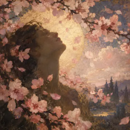 Peach Blossoms - poem by - Carl Sandburg
