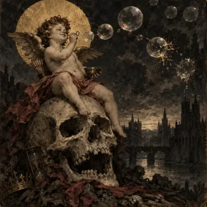 Cupid and the Skull - poem by - Charles Baudelaire