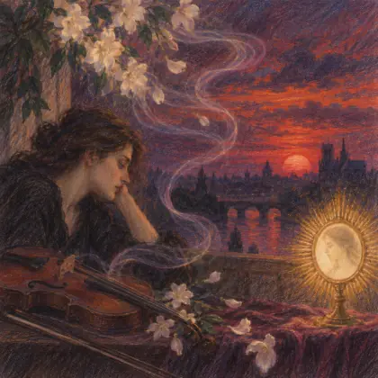 Evening Harmony - poem by - Charles Baudelaire