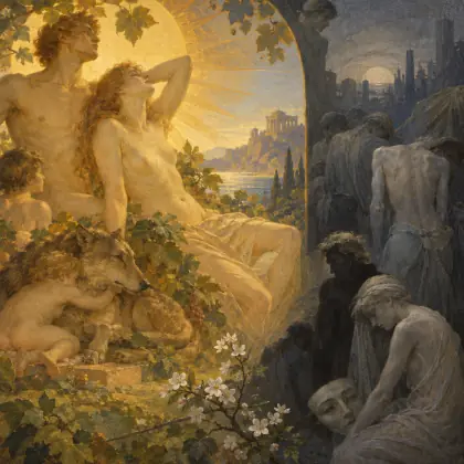 I Love to Think of Those Naked Epochs - poem by - Charles Baudelaire