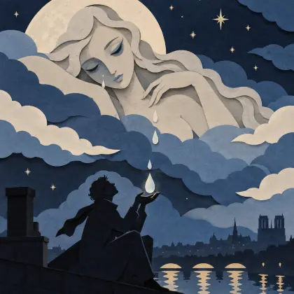Sadness of the Moon - poem by - Charles Baudelaire