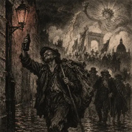 The Rag-picker's Wine - poem by - Charles Baudelaire