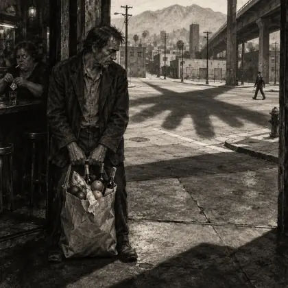 Crucifix in a Deathhand - poem by - Charles Bukowski