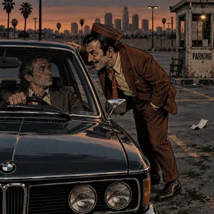 My Friend, the Parking Lot Attendant - poem by - Charles Bukowski