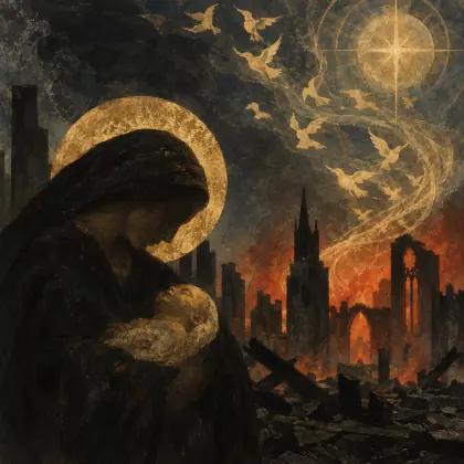 Ceremony After a Fire Raid - poem by - Dylan Thomas