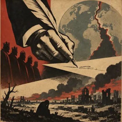 The Hand That Signed the Paper - poem by - Dylan Thomas