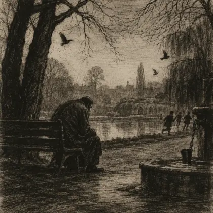 The Hunchback in the Park - poem by - Dylan Thomas