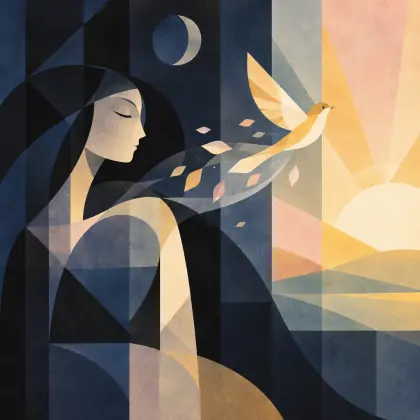 Lady of Silence - poem by - E. E. Cummings