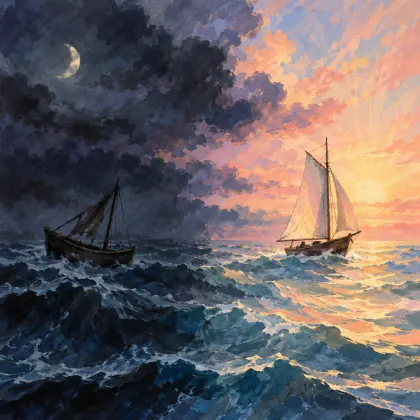 Adrift! a Little Boat Adrift! - poem by - Emily Dickinson