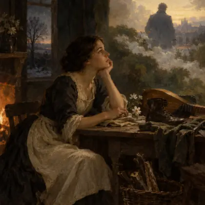 Although I Put Away His Life - poem by - Emily Dickinson