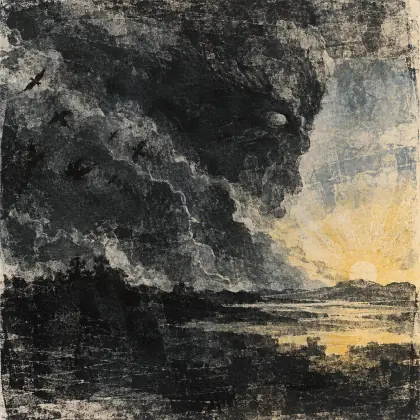 An Awful Tempest Mashed the Air - poem by - Emily Dickinson