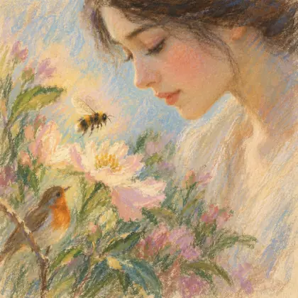 Because the Bee May Blameless Hum - poem by - Emily Dickinson