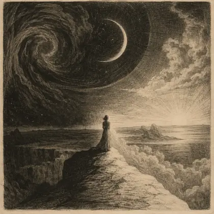 Behind Me Dips Eternity - poem by - Emily Dickinson