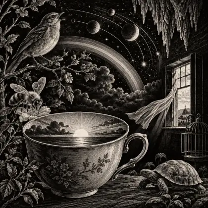 Bring Me the Sunset in a Cup - poem by - Emily Dickinson