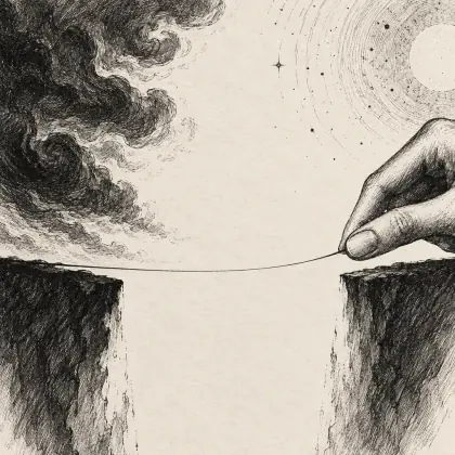 Crisis Is a Hair - poem by - Emily Dickinson