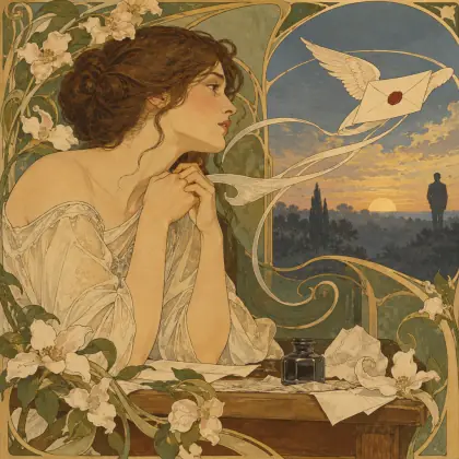 Going to Him! Happy Letter! Tell Him– - poem by - Emily Dickinson