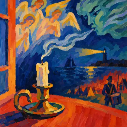 Good Night! Which Put the Candle Out? - poem by - Emily Dickinson