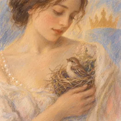 Her Breast Is Fit for Pearls - poem by - Emily Dickinson