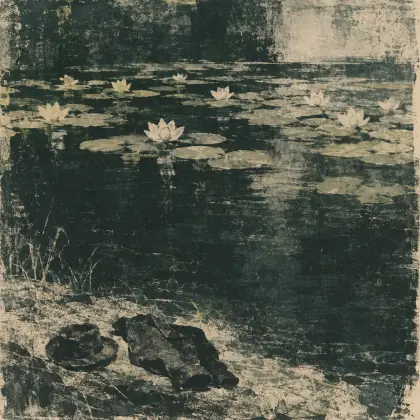 How the Waters Closed Above Him - poem by - Emily Dickinson
