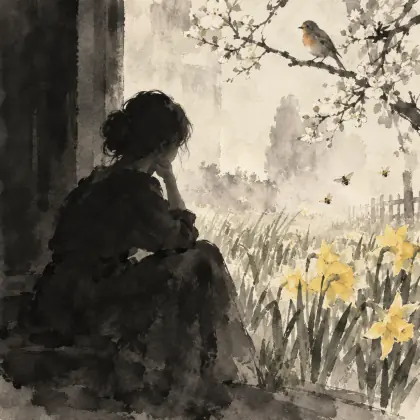 I Dreaded That First Robin, So - poem by - Emily Dickinson