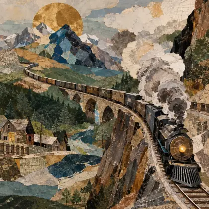 I Like to See It Lap the Miles, - poem by - Emily Dickinson