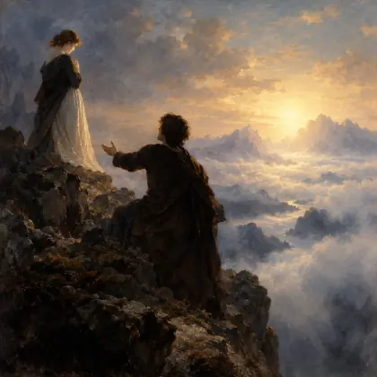 I Showed Her Heights She Never Saw - poem by - Emily Dickinson